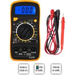 XL830L Dijital Multimetre, LED Ekranlı, Mini Ölçü Aleti, 9V Pil Hediye - Seçenek 1