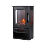 XLarge Elektrikli Şömine & Elektrikli Soba Fanlı Isıtıcı, LED Odun Efekti, Metal Kasa ND-183C