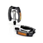 XLC PEDAL CITY/TREKKİNG REFLEKTÖRLÜ SİYAH CR-MO 9/16'' VP-615