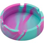 Xlift Silikon Küllük Bükülebilir, Isıya Dayanıklı Kül Tablası (Turkuaz Pembe) - Turkuaz - Pembe