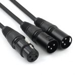 Xlr 1 Dişi - 2 Erkek Çoklayıcı Kaliteli Y Kablo