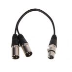 Xlr 1 Erkek - 2 Dişi Çoklayıcı Y Kablo