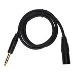 XLR Dengeli Kablo Yüksek Performans 6.35 Mm Erkek XLR Männliche Kablosu Aktif Hoparlörler Için, Anti -parazit Için Altın Kaplama, Mikrofon Ses Sistemleri Için [alüminyum Alaşım, siyah] Sahne (1 m)