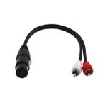 Xlr Dişi 2 Rca Erkek Çevirici Kablo