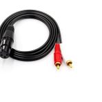 Xlr Dişi-2 Rca Erkek Kablo 3 Metre