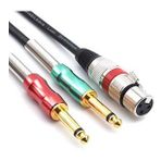 Xlr Dişi 2x6.3 mm Mono Erkek Kablo 2 metre