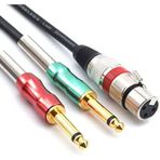 Xlr Dişi 2x6.3 mm Mono Kablo 2 Metre