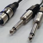 Xlr Dişi To 2x 6.3 Mm Mono Erkek Kablo 2 Metre