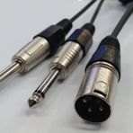 Xlr Erkek To 2x 6.3 Mm Mono Kablo 15 Metre