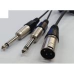 Xlr Erkek To 2x 6.3 Mm Mono Kablo 3 Metre