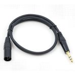 Xlr Erkek To 6.3 Mm Trs Stereo Kaliteli Siyah Kablo 3 Metre