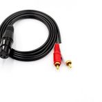 Xlr Gold Dişi - 2 Rca Erkek Kablo 3 Metre