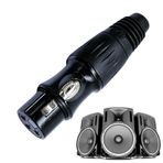 XLR Konektörü, Ses Fişi Adaptörü | Hoparlör Kablosu Konnektörleri XLR Fişi - Küçük Ses Fişi Adaptörü, Ev Sinema Sistemleri için XLR Adaptör Konnektörleri, Performans Mekanları, Kulaklıklar