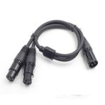 Xlr Y kablo ( 1 erkek-2 dişi)