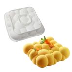 XLZSP 3D Bulut şekilli Silikon Fırın Malzemeleri Kalıbı 3D Köpük Kek Pişirme Kalıpları Kendin Yap Aracı Tatlı Pasta Trüf Puding Jöle Sabun Mum Kil Reçine Yapım Kalıpları (MK-14)