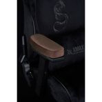 XMAX Churchill 3D Koltuk Kol Pedi Kadife Kumaş 32 DNS Yoğun Sünger Kahverengi (Ergonomik Kol Destek)