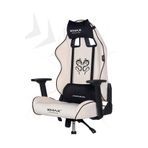 XMAX / Rio Balerion Terletmez Kadife Kumaş Beyaz Gaming Oyuncu Koltuğu / 120 Kg Taşır