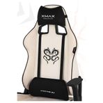 XMAX / Rio Plus Balerion Terletmez Kadife Kumaş Beyaz Gaming Oyuncu Koltuğu / 120 Kg Taşır