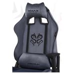 XMAX/Rio Balerion Antrasit Gri Kadife Terletmez Kumaş Gaming Oyuncu Koltuğu / 120 Kg Taşır 7465616565416
