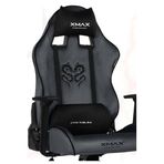 XMAX/Rio Balerion Koyu Plaza Grisi Kadife Terletmez Kumaş Gaming Oyuncu Koltuğu / 120 Kg Taşır 34578453237345