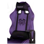 XMAX/Rio Balerion Terletmez Kadife Kumaş Mor Gaming Oyuncu Koltuğu / 120 Kg Taşır 234667352432413
