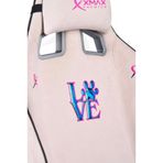 XMAX/Rio Plus Love Açık Pembe Su İtici Lüks Kadife Şönil Kumaş Oyuncu Koltuğu / 120 KG Taşıma 564563746543563