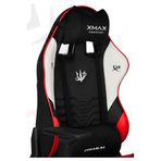 XMAX/Rio Terletmez Kısmi Derili Kadife Kumaş Kırmızı Siyah Gaming Oyuncu Koltuğu / 120 Kg Taşır 3456876234676