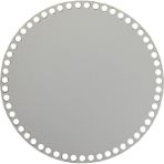 XML Evreni Ahşap Sepet Tepsi Tabanı 25 cm Yuvarlak Beyaz Çift Yüz 3mm - Renkli - Standart