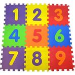 XML Gold 9 Parça Çocuk Oyun Karosu Eva Puzzle Yer Matı Sayılar Eğitici Oyun Halısı - 33 x 33 cm - Renkli