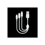 xmldünyası TTEC 2DK13 MiniCable Trio 30cm Şarj Kablosu USB-A - USB-C / Lightning / Micro USB