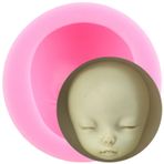 XMOLDNMS Şekerleme için silikon kalıp, insan yüzü, çikolata kalıbı, pasta, cupcake süsü, çiçek macunu, şekerleme, polimer kil