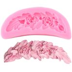 XMOLDNMS Yapraklı tespih, fondan kalıbı, çiçek çelengi, silikon kalıplar, gül, çiçek, şekerleme kalıbı, pasta dekorasyonu için, Cupcake Topper çikolata, kauçuk macun, polimer kil