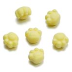XNASU 16 x 19 mm 50 adet kedi pençeleri kadife kaplı akrilik boncuklar yün keçe boncuklar anahtarlık yapımı için el işi firkete kadife kumaş kaplı boncuklar