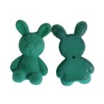 XNASU 41 x 10 mm 10 adet Peluş Tavşan Yünü Keçe Boncuklar Küpeler için Anahtarlık El İşi Firkete Kadife Kumaş Kaplı Boncuklar Garland Yün Keçe Boncuklar