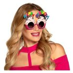 Xnews Happy Birthday Yazılı Fuşya 17x11 cm Parti Gözlüğü