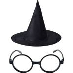 Xnews Harry Potter Büyücü Şapkası ve Harry Potter Siyah Renk Büyücü Gözlüğü