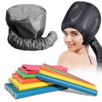 xnicx 47 adet 7 inç Flexi Çubuklar, Saç Kıvırma Makaraları Esnek Kıvırma Çubukları, Uzun, Orta, Kısa Saçlar için Isısız Bendy Köpük Saç Kıvırcıkları, Hızlı Şekillendirme için Saç Kurutma Makinesi