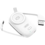 Xo 1200 Mah Apple Watch Akıllı Saat Uyumlu Taşınabilir Wireless Kablosuz Şarj Aleti Powerbank PR225 - Beyaz