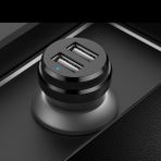 Xo Araç Çakmak Şarj Cihazı 2.4A Universal Çift USB - Siyah
