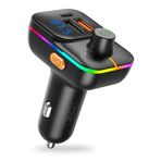 XO BCC09 Araç Hızlı Şarj Çakmaklık, FM Transmitter, Müzik Çalma, Dahili Mikrofon, TF Kart Girişi, USB-C PD 25W + 2 USB-A Şarj, Bluetooth, RGB Aydınlatma, LCD Ekran, Korumalı Şarj, Siyah
