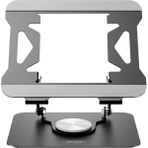 Xo C153 360° Katlanabilir Dizüstü Bilgisayar Tutucu - Yükseklik Ayarlı Laptop Standı - Gri - 17,3 inçe kadar dizüstü bilgisayar ve tabletler ile uyumlu.