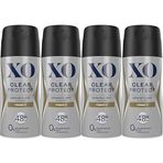 XO Clear Protect Deodorant 150ML Erkek, Vitamin C, 48 Saat Koruma, 4'lü Set