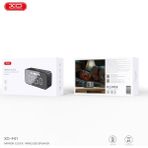 Xo F41 1200MAH Dijital Saat Ekranlı Aynalı Hafıza Kartı Fm Radyo Kablosuz Bluetooth V5.3 Hoparlör - Siyah