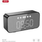 XO-F41 Dijital Saatli Aynalı 1200MAH Fm Radyo ve Hafıza Kartı Destekli Bluetooth Hoparlör - Şeffaf