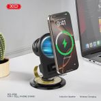 XO-F69 4 In 1 Cep Telefonu Standı - Bluetooth Hoparlör ve Kablosuz Şarj Bir Arada Siyah