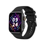 XO J9 Akıllı Saat, 1.95 inç AMOLED Ekran, IP68 Su Dayanıklı, Bluetooth 5.0, Kalp Atış Ölçer, Telefonla Konuşma, Adım Sayar, Kalori Takip, Müzik Kontrol, 250 mAh (Siyah)