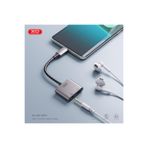 Xo Type-C To 3.5mm Aux ve Şarj Girişli 2 In 1 Kulaklık Ses Dönüştürücü Adaptör
