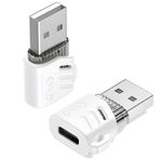 XO USB-A Erkek - Type-C Dişi Dönüştürücü Adaptör NB256D, Veri ve Şarj Destekli, 5gr, Beyaz