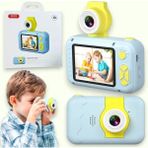 Xo XJ02 Mini Dijital Oyunlu Çocuk Kamerası - Video & Fotoğraf Makinesi - Açık Mavi