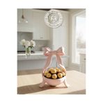 XOA Collection Pink Charm – Papyon Figürlü Dekoratif Şekerlik / Lokumluk / Dekor Objeli Kase